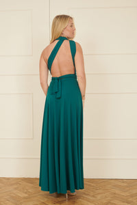 Yumi Green Jersey Stretch Multiway Midi Dress