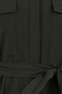 Yumi Black Utility Relaxed Fit Jumpsuit