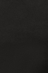 Yumi Black Knitted Ruched Midi Dress