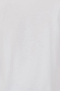 Yumi White Stretch Cotton Jersey Long Sleeve Top
