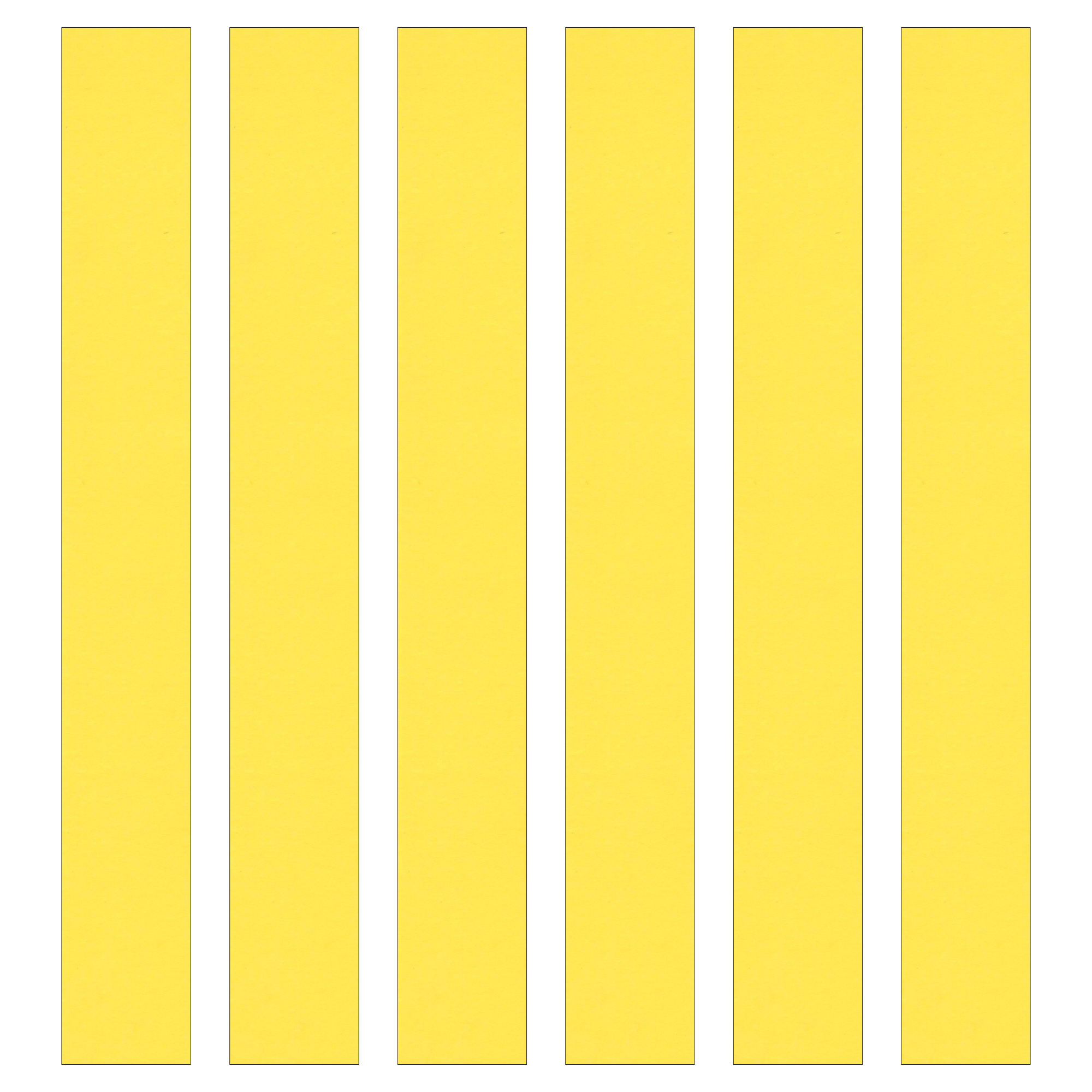 Yellow Paper Chain Card Strips. 5 Meter / 16 Feet Long. Wedding Party Decor