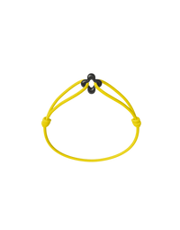 Mini Black Clover Cord Bracelet
