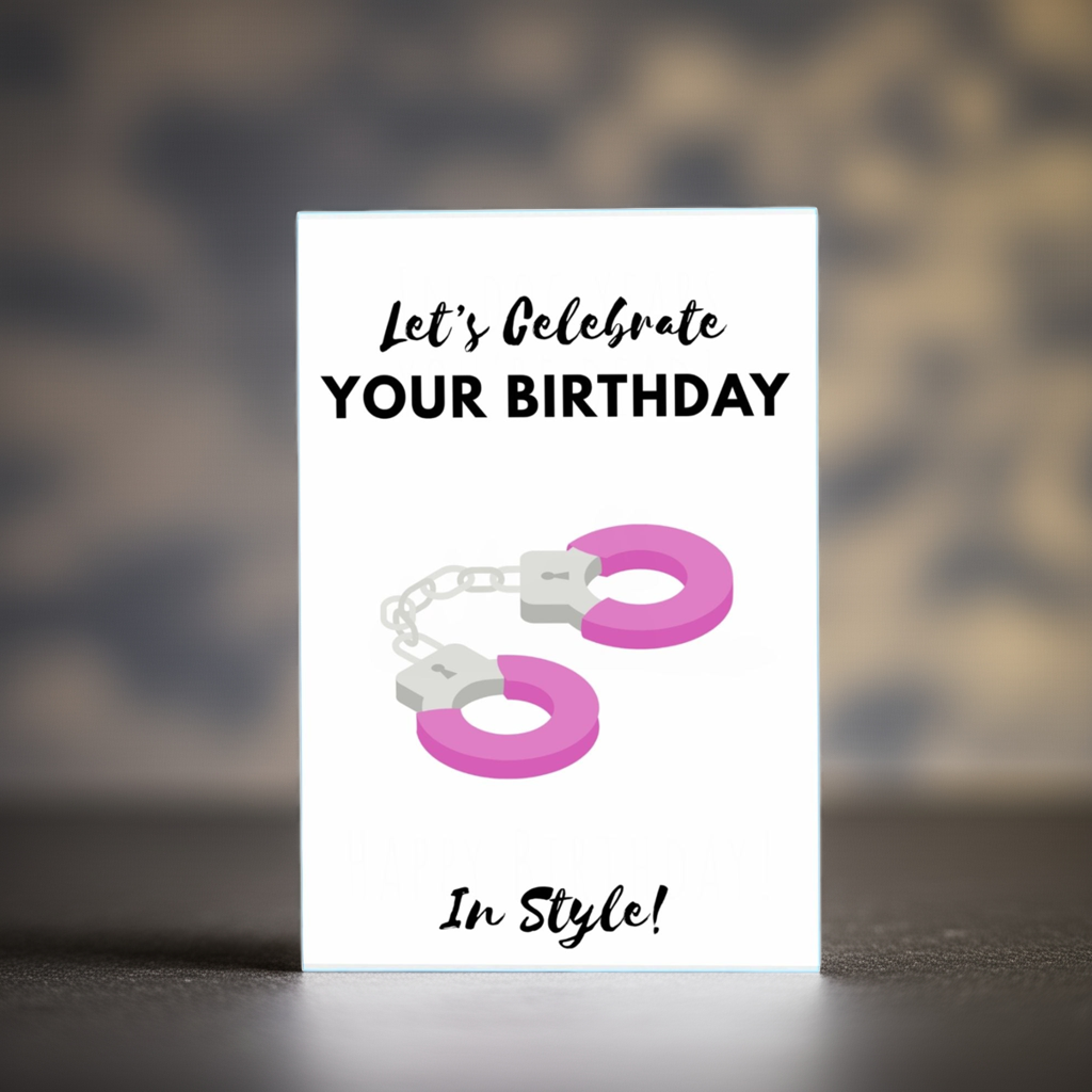 "Celebrate In Style!" Kinky Birthday Card