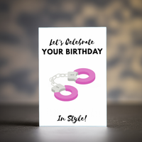"Celebrate In Style!" Kinky Birthday Card