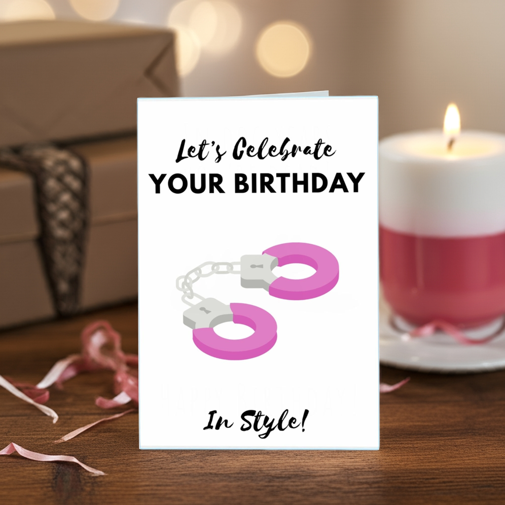 "Celebrate In Style!" Kinky Birthday Card