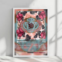 Sza "Z" Album Cover Poster - with Complete Tracklist