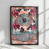 Sza "Z" Album Cover Poster - with Complete Tracklist