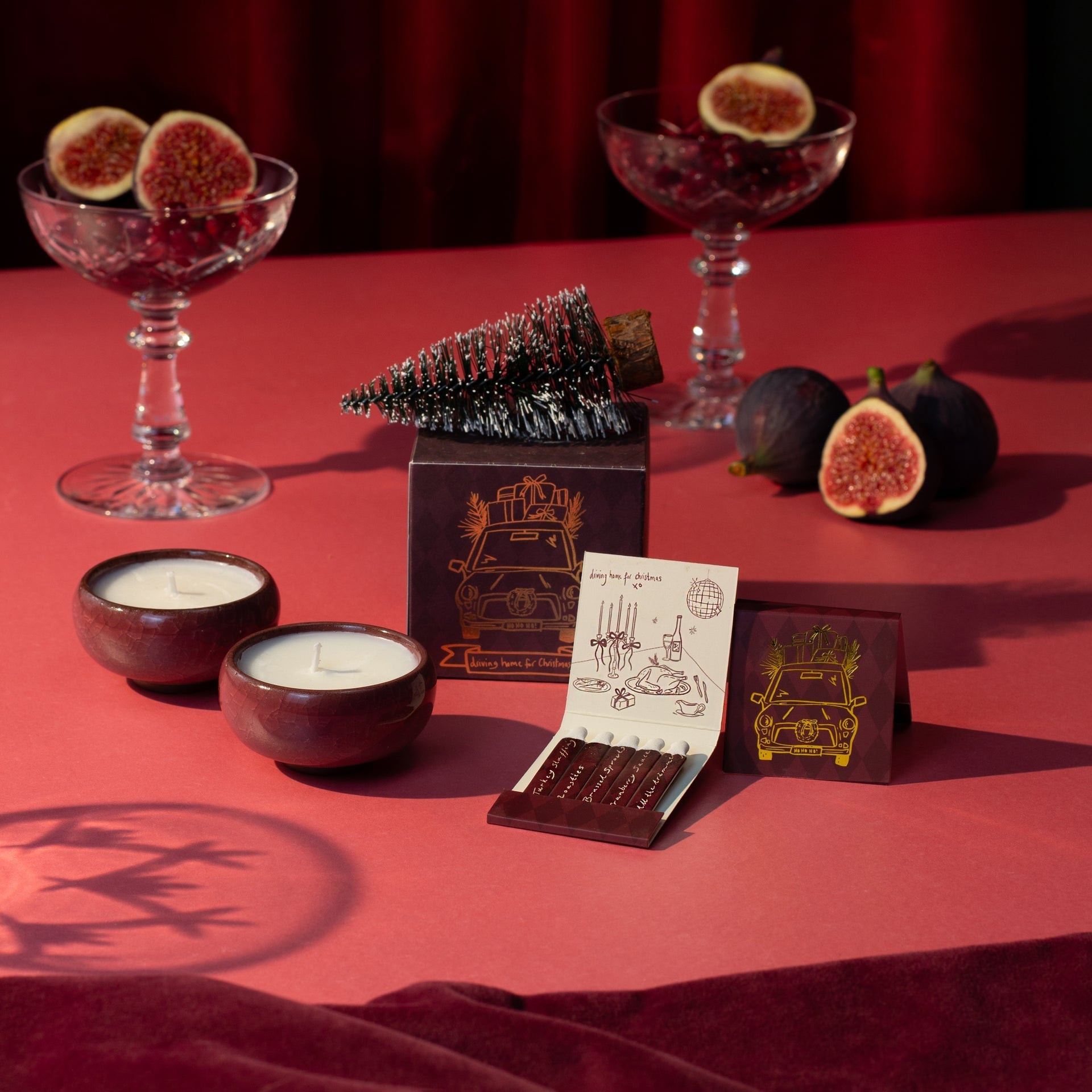 Sparkle Season: Driving Home for Christmas Tea Lights (Box of 2) - Christmas Spruce