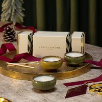 Under the Tree: Olive Tea Light Cracker (Box of 3) - Cypress & Fig