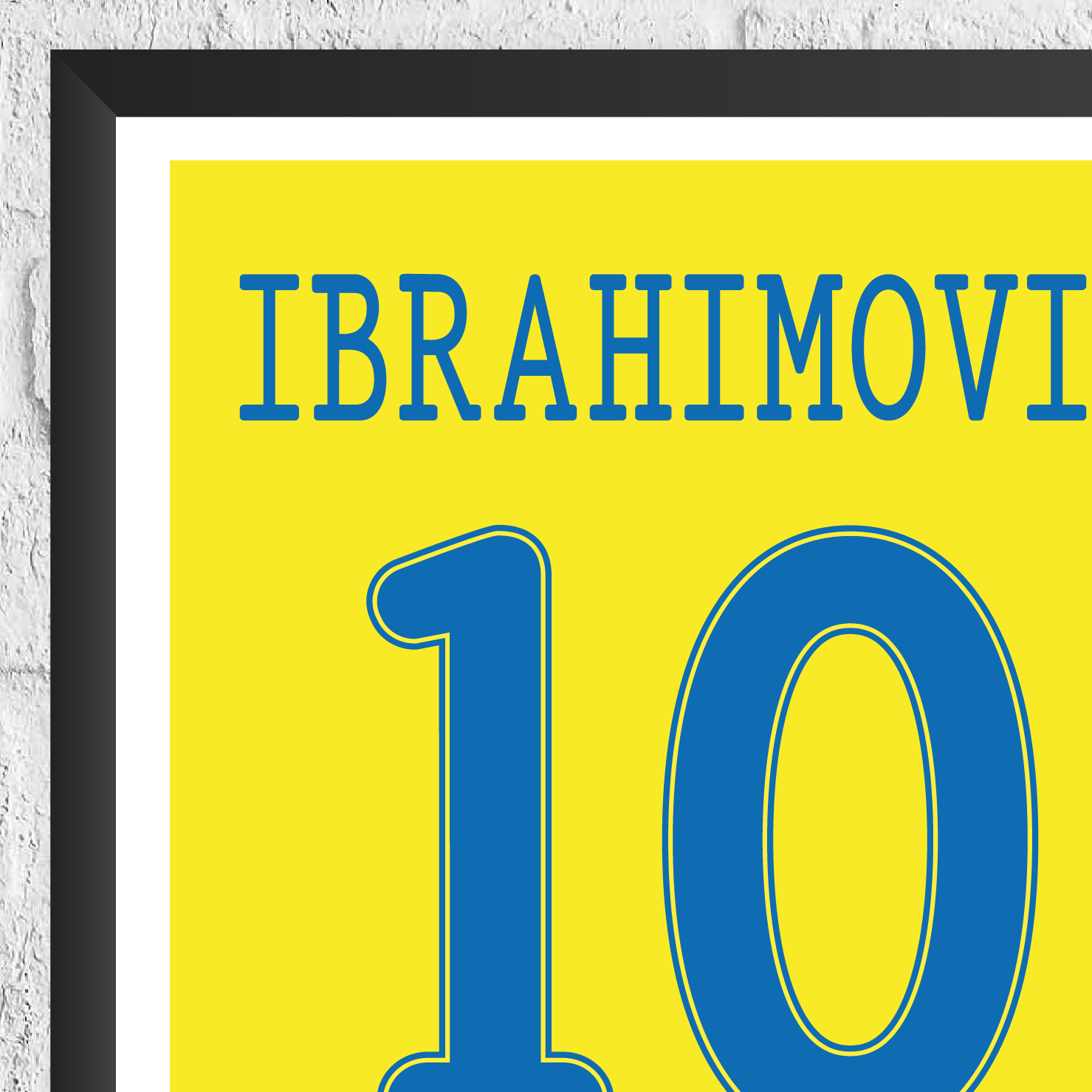 Zlatan Ibrahimovic Sweden Legend Stats Print