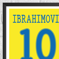 Zlatan Ibrahimovic Sweden Legend Stats Print