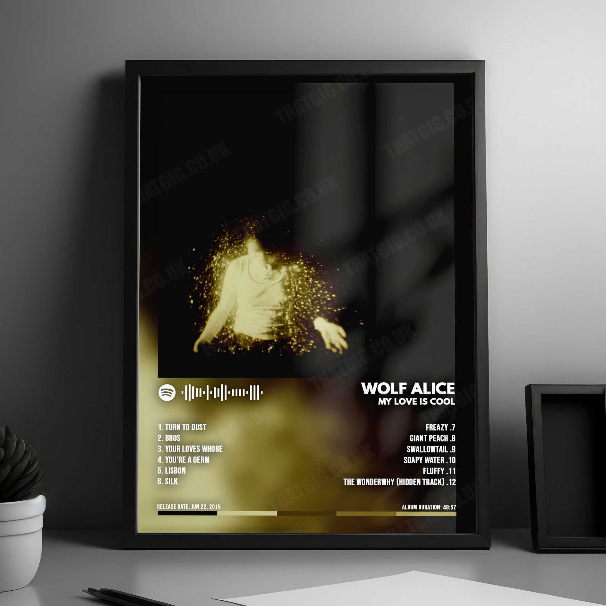 Wolf Alice "My Love Is Cool" Album Cover Poster - with Complete Tracklist