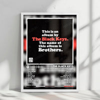 The Black Keys "Brothers" Album Cover Poster - with Complete Tracklist