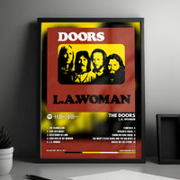 The Doors "L.A. Woman" Album Cover Poster - with Complete Tracklist