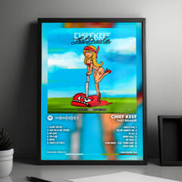 Chief Keef "Thot Breaker" Album Cover Poster - with Complete Tracklist
