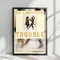 Ray LaMontagne "Trouble" Album Cover Poster - with Complete Tracklist