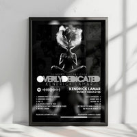 Kendrick Lamar "Overly Dedicated" Album Cover Poster - with Complete Tracklist