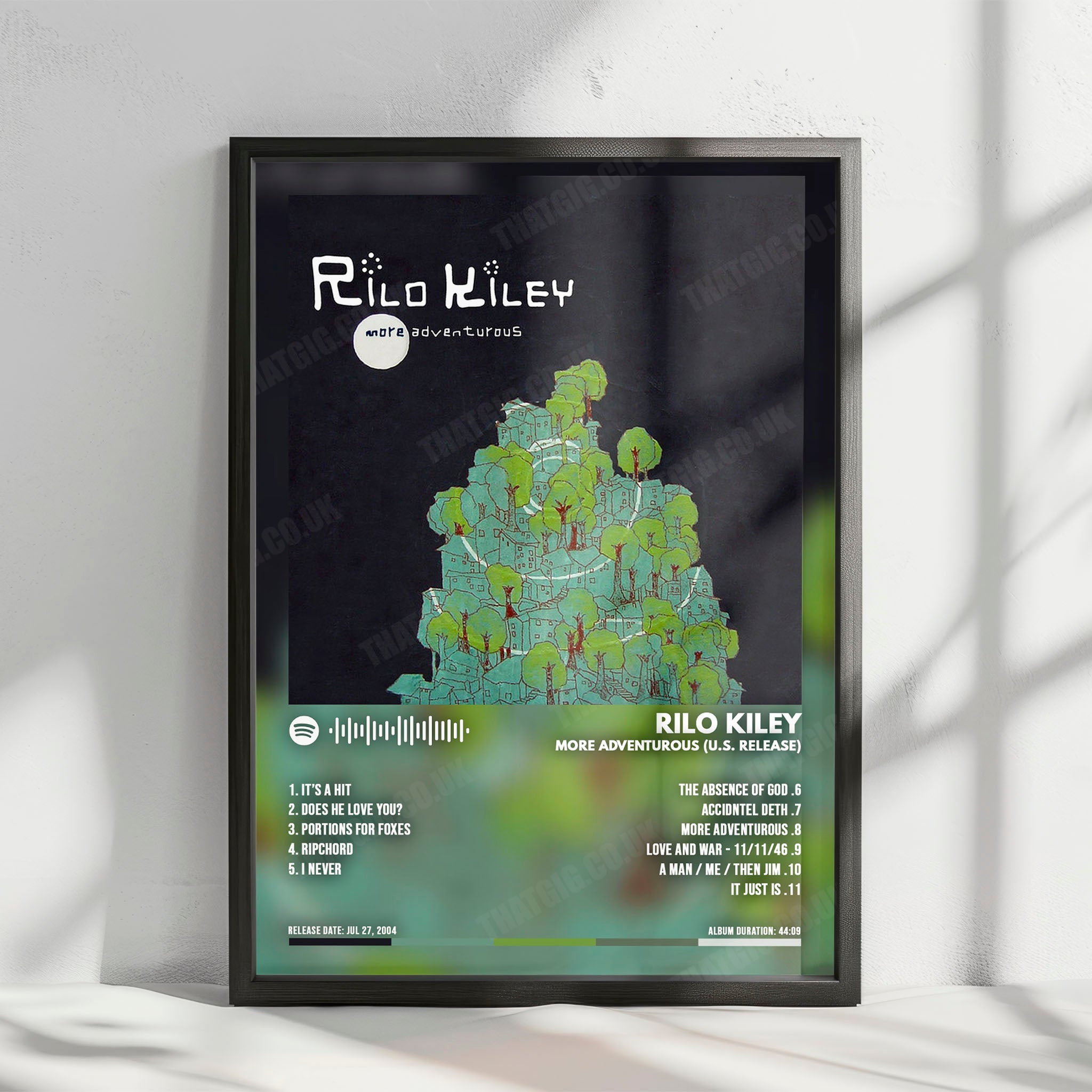Rilo Kiley "More Adventurous" Album Cover Poster - with Complete Tracklist