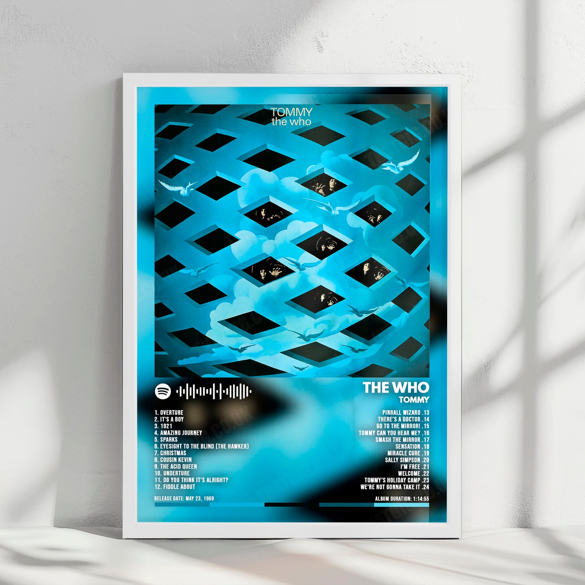 The Who "Tommy" Album Cover Poster - with Complete Tracklist