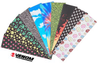 Venom Professional Grade Skateboard Griptape 9" x 33" - Trippy Smiles