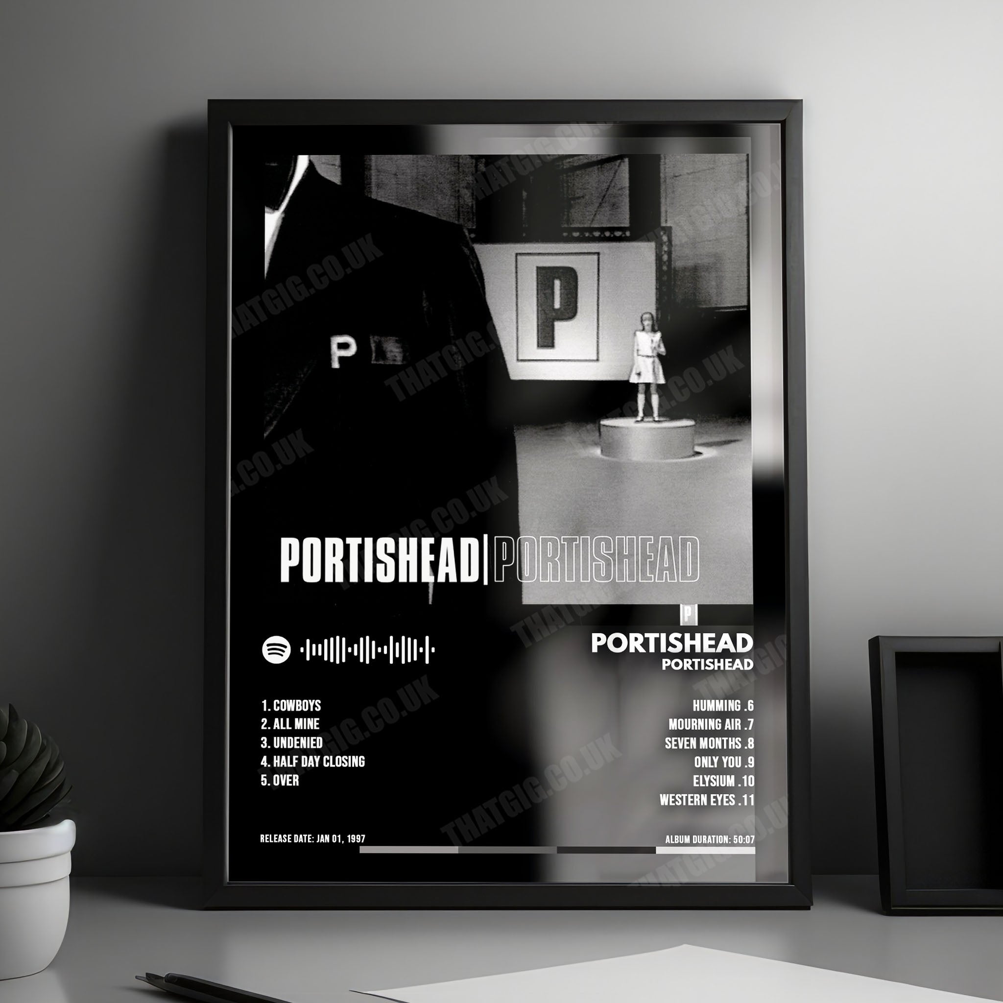 Portishead "Portishead" Album Cover Poster - with Complete Tracklist