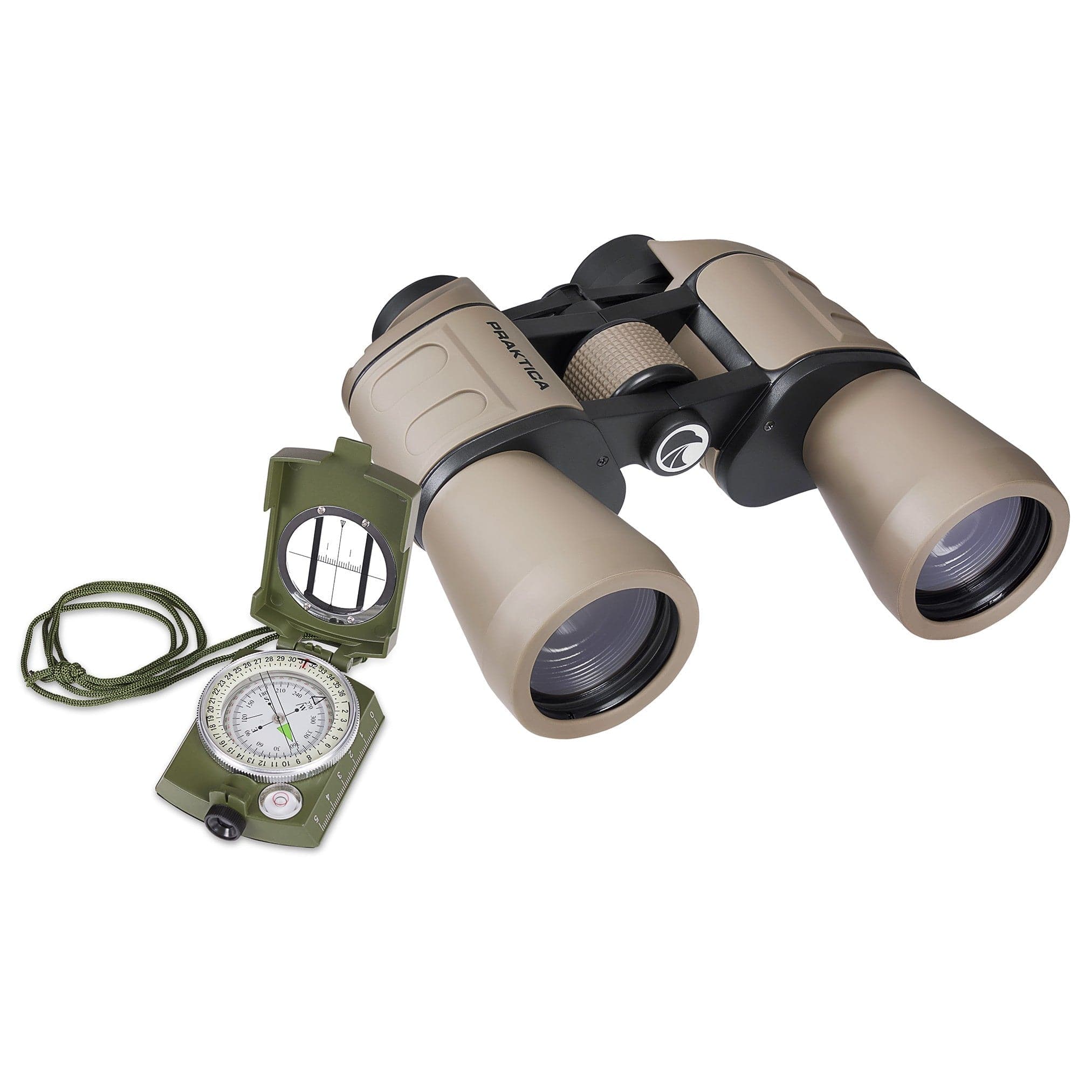 PRAKTICA Falcon 10x50mm Porro Prism Field Binoculars - Sand