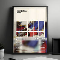 Real Estate "Atlas" Album Cover Poster - with Complete Tracklist