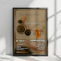 The Weakerthans "Left and Leaving" Album Cover Poster - with Complete Tracklist