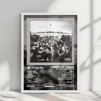 Kendrick Lamar "To Pimp A Butterfly" Album Cover Poster - with Complete Tracklist