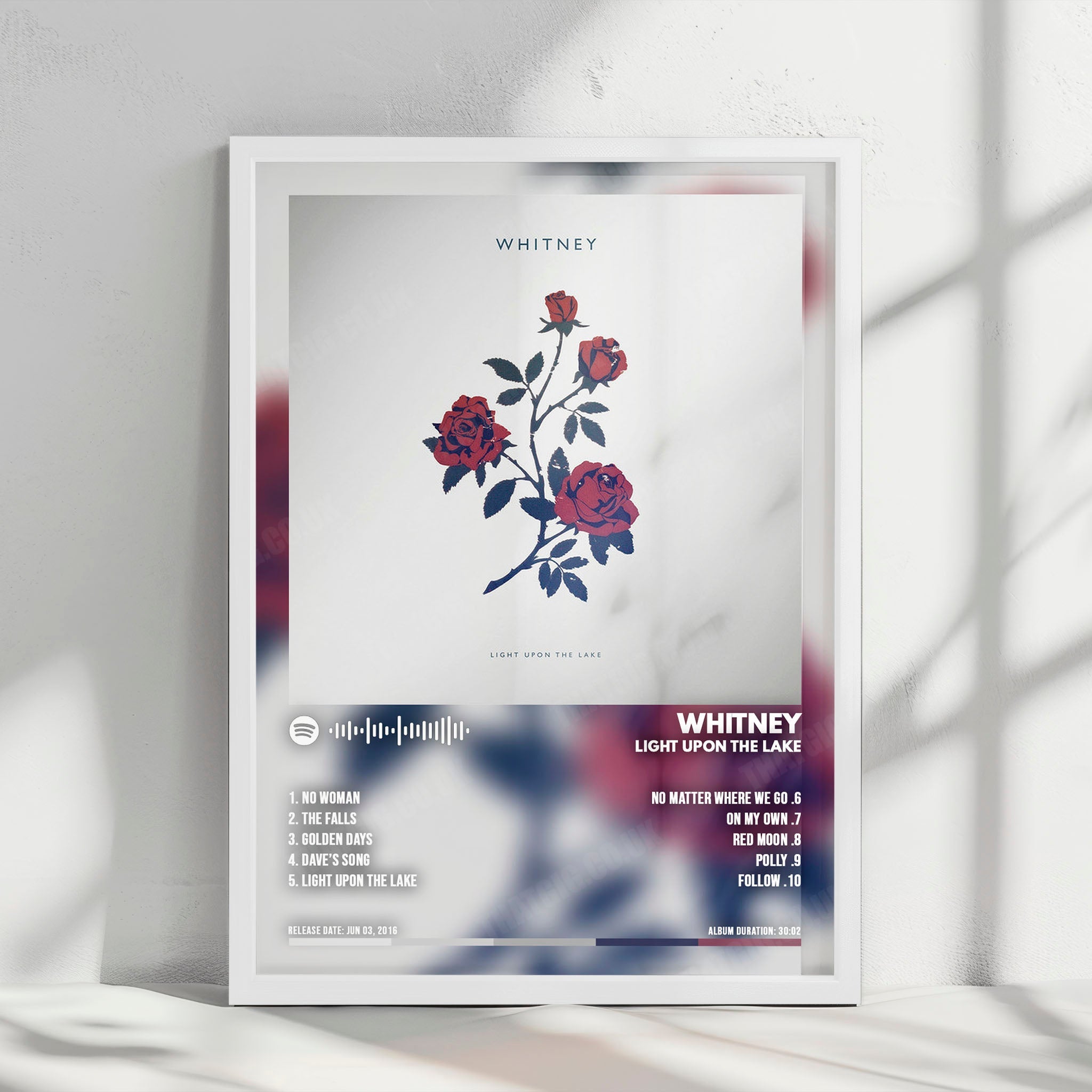 Whitney "Light Upon the Lake" Album Cover Poster - with Complete Tracklist