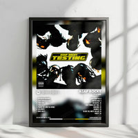 A$AP Rocky "TESTING" Album Cover Poster - with Complete Tracklist