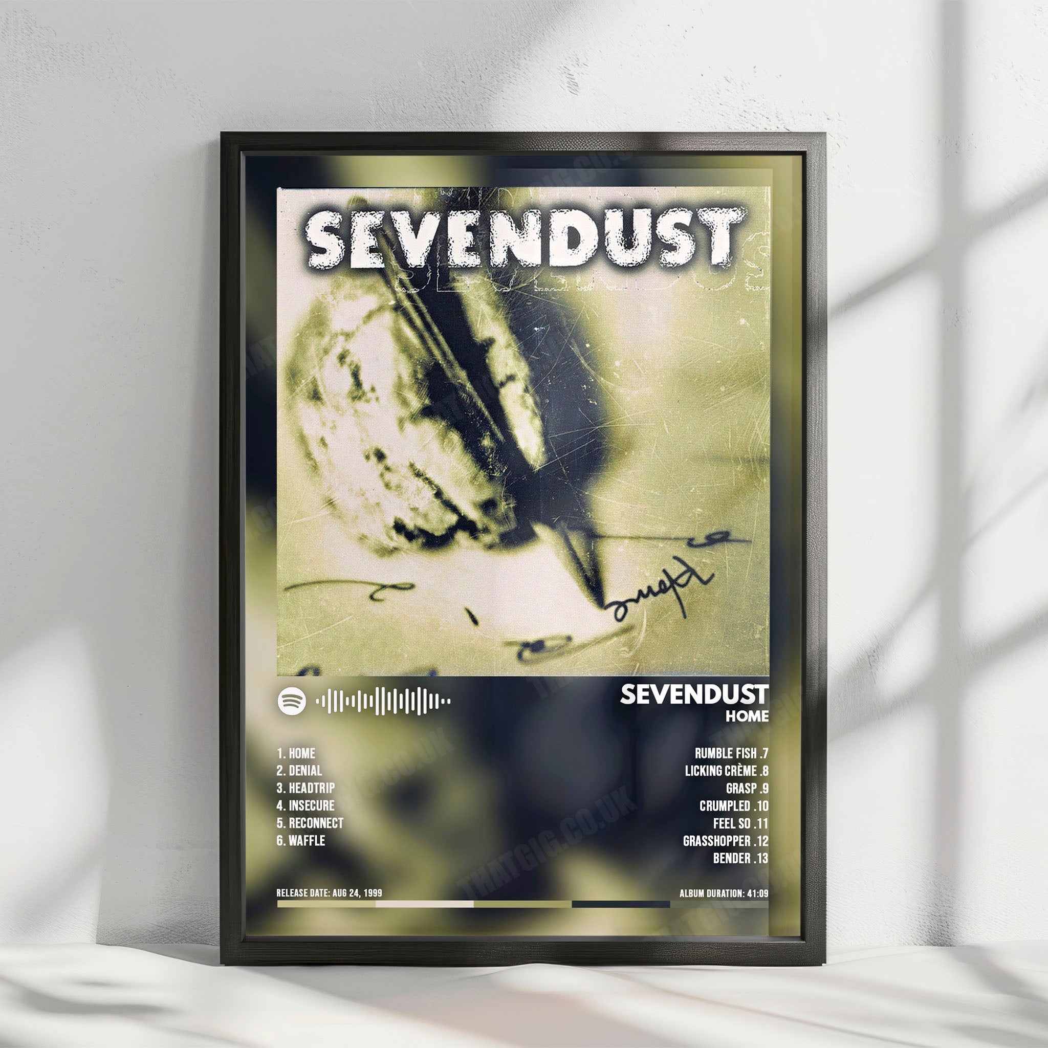 Sevendust "Home  " Album Cover Poster - with Complete Tracklist