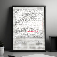 Explosions in the Sky "The Earth Is Not a Cold Dead Place" Album Cover Poster - with Complete Tracklist