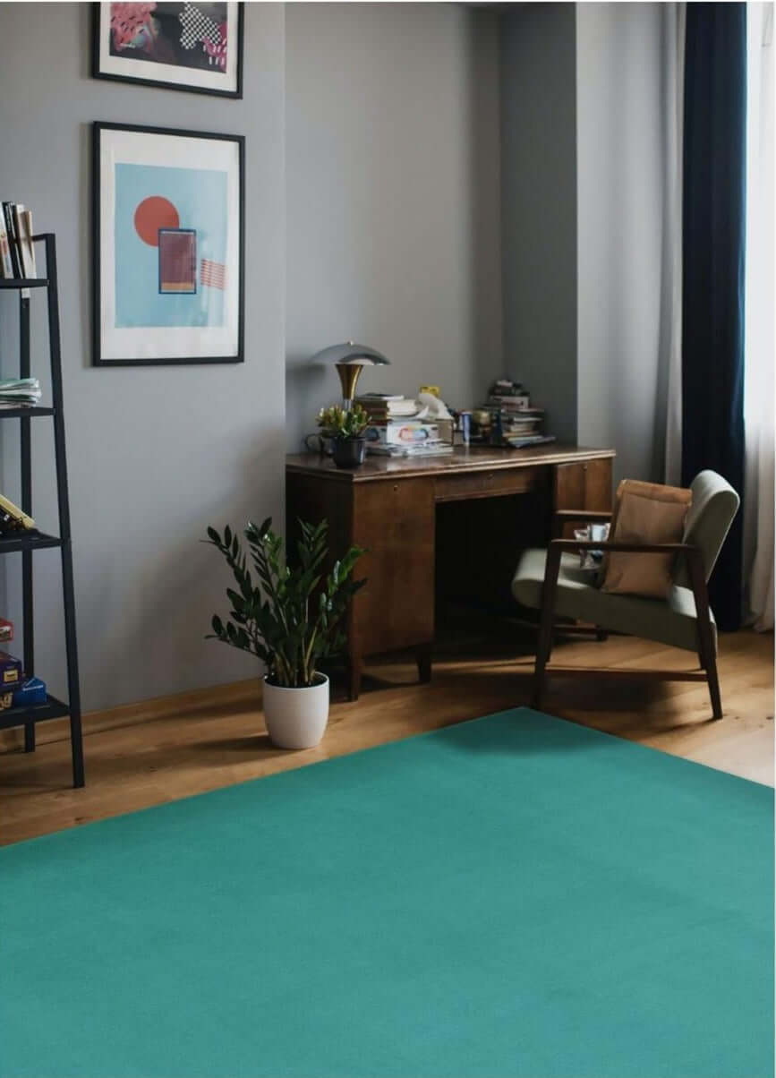 Maestro Solid Duck Egg Blue Rug