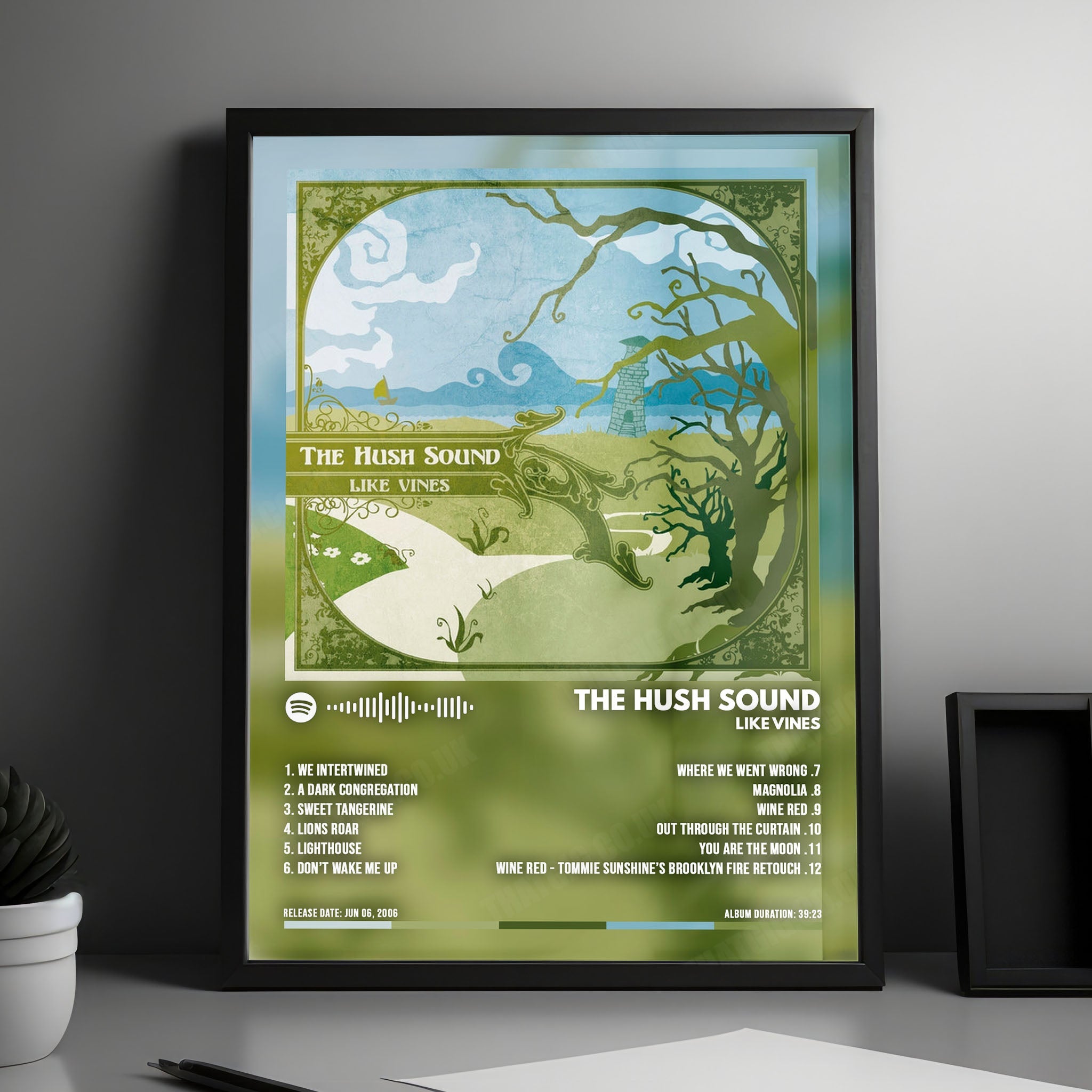 The Hush Sound "Like Vines" Album Cover Poster - with Complete Tracklist