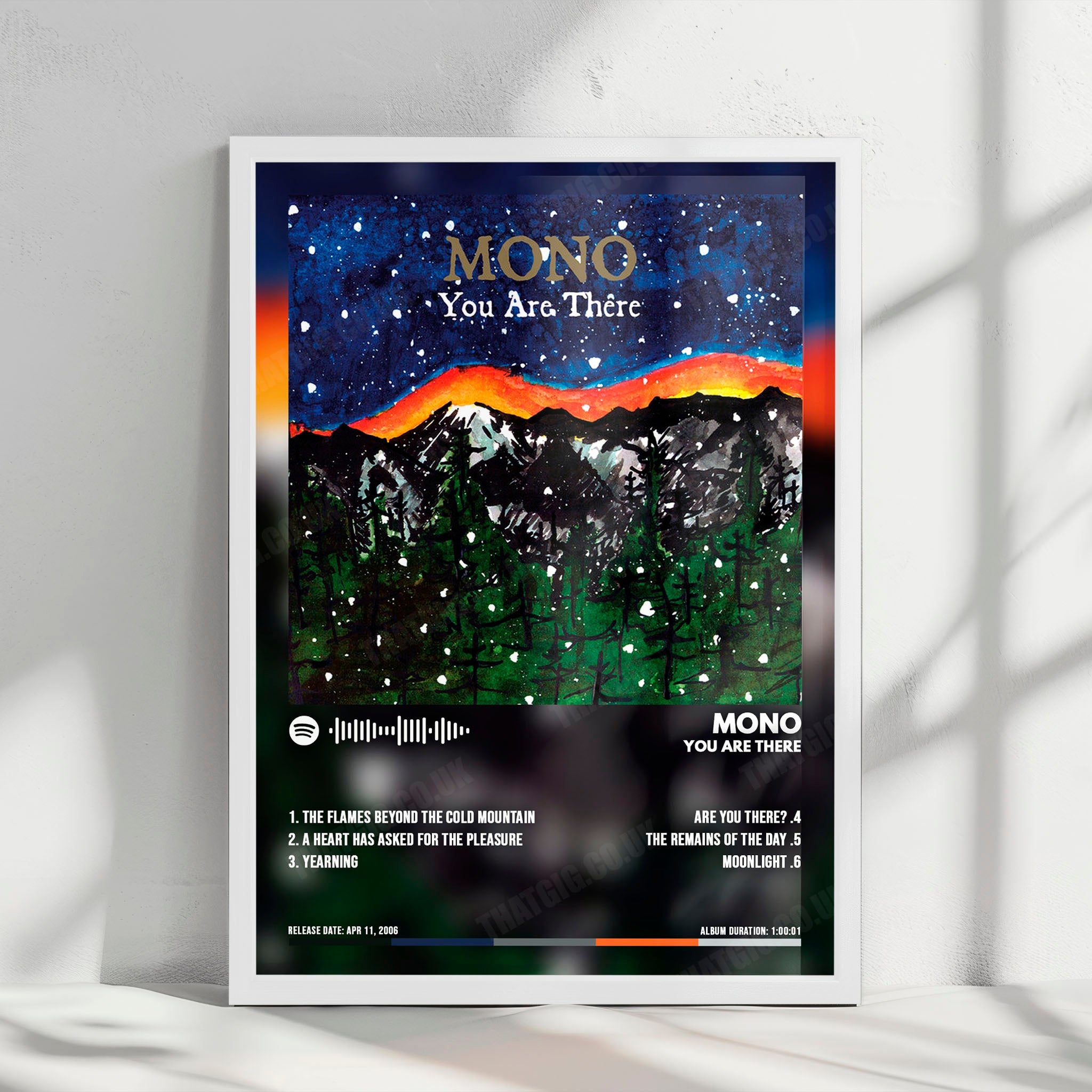 Mono "You Are There" Album Cover Poster - with Complete Tracklist