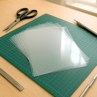 5 x A4 Clear Acetate Sheets – 240 Micron Transparent Film for Crafting & OHP