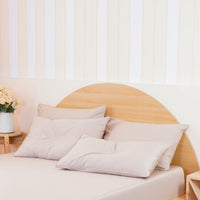 Ackly Bamboo Luxury Beige Pillowcase Set