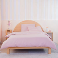 Ackly Bamboo Blush Pink Duvet Cover - Luxurious Comfort for Your Serene Bedroom Retreat