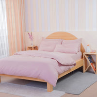 Ackly Bamboo Blush Pink Duvet Cover - Luxurious Comfort for Your Serene Bedroom Retreat