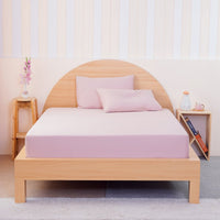 Ackly Bamboo Blush Pink Fitted Sheet - Luxurious Softness and Breathability