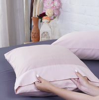 Ackly Bamboo Blush Pink Luxury Pillowcases - Pair of Silky Soft Bedding Essentials