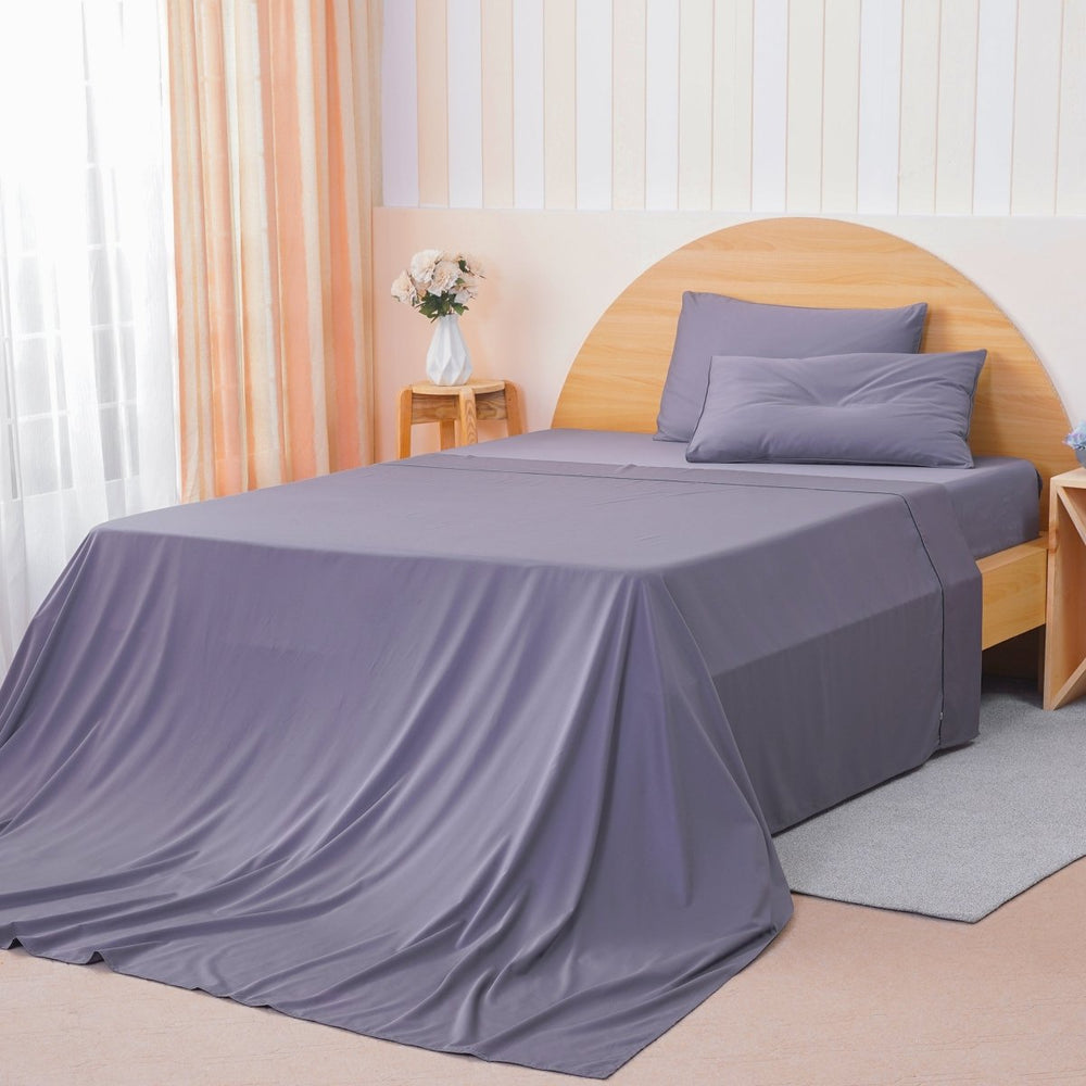 Ackly Bamboo Charcoal Luxury Flat Sheet - Sumptuous Softness & Modern Elegance
