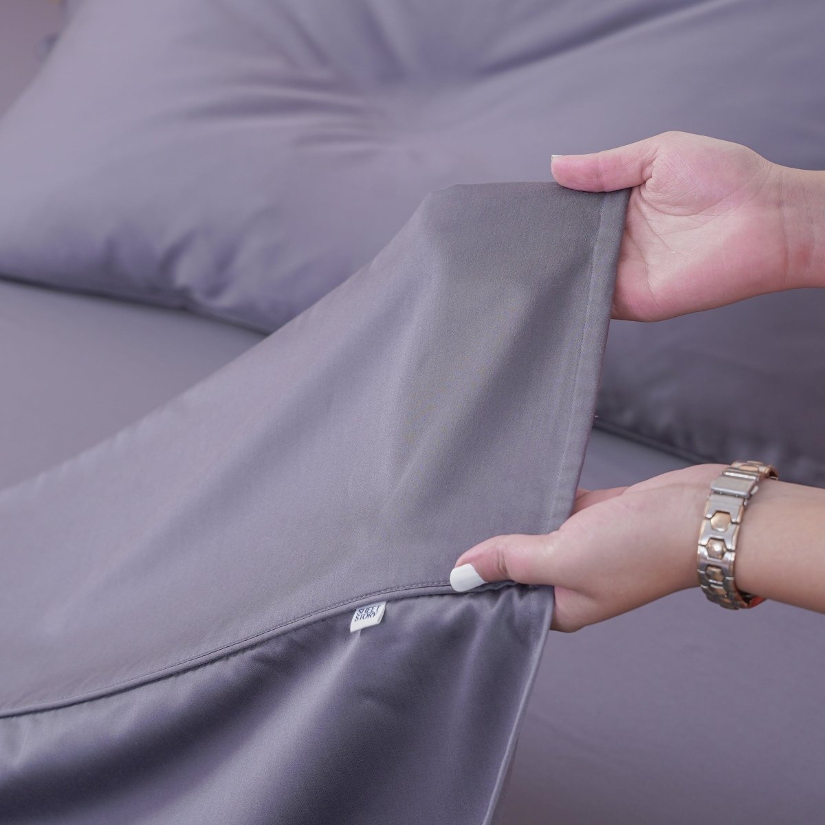 Ackly Bamboo Charcoal Luxury Flat Sheet - Sumptuous Softness & Modern Elegance