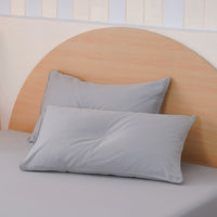 Ackly Bamboo Dove Grey Luxury Pillowcases - Pair of Silky Comfort