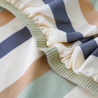 Ackly Bamboo Harmony Stripe Luxury Fitted Sheet