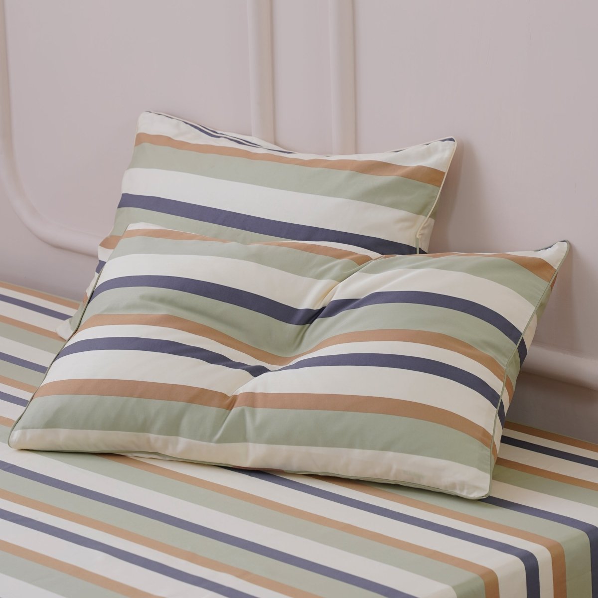 Ackly Bamboo Harmony Stripe Luxury Pillowcases Pair