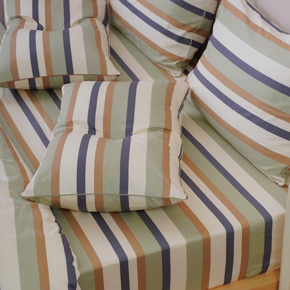 Ackly Bamboo Harmony Stripe Luxury Pillowcases Pair
