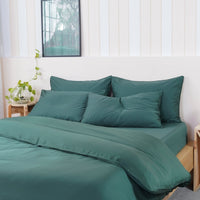 Ackly Bamboo Royal Green Duvet Cover – Luxurious Comfort Redefined