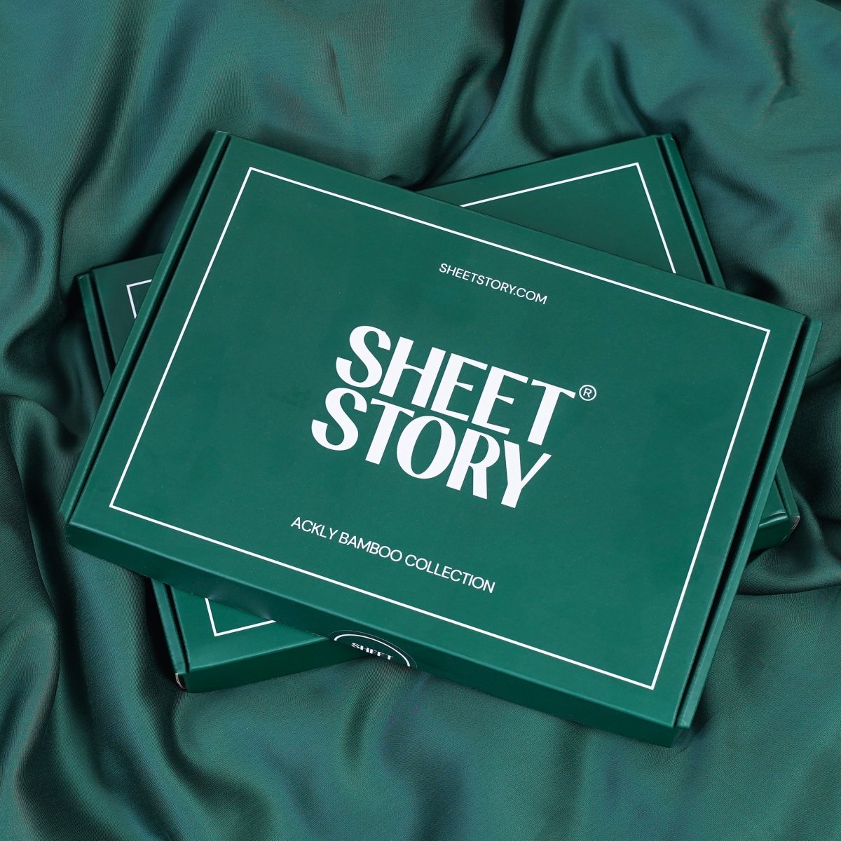 Ackly Bamboo Royal Green Luxury Pillowcases Pair
